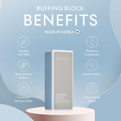 SEACRET Minerals pack 2 bloques pulidores uñas para manicura sin esmalte