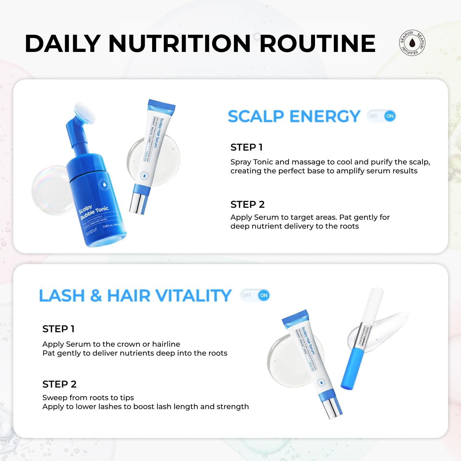 Seapuri Scalpy salicylic-acid active helps exfoliate scalp and remove buildup.