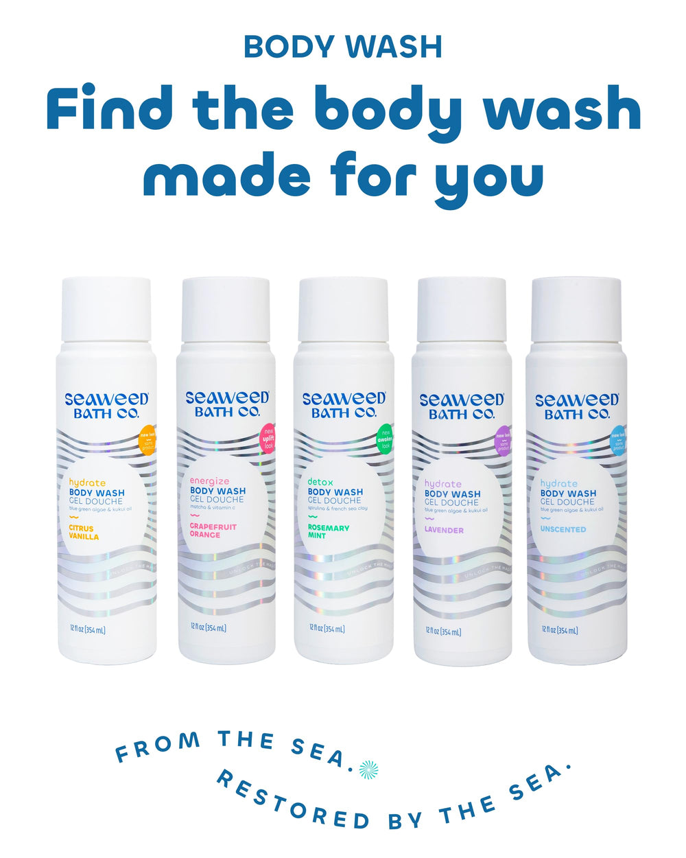 Seaweed Bath Co. Hidrate: método de aplicación suave para cuerpo y afeitado.