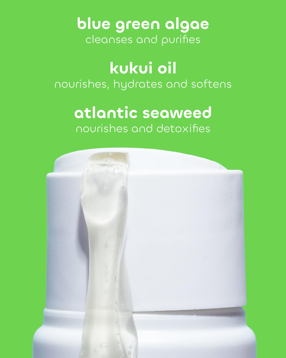 Seaweed Bath Co. Hidrate: envase con plástico reciclado post-consumo al 50 por ciento.