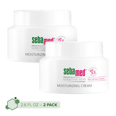 SEBAMED Crème Visage Hydratante 75 ml, pack de 2, hydratation quotidienne.