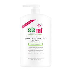 SEBAMED limpiador sin fragancia en botella de 1 litro para piel sensible.