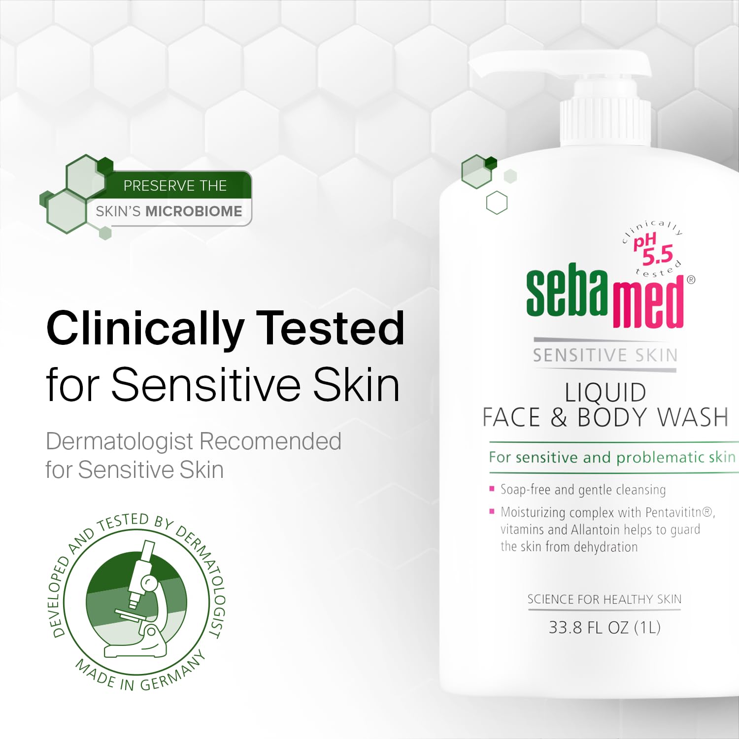 SEBAMED uso para toda la familia, hombres y mujeres con piel sensible.