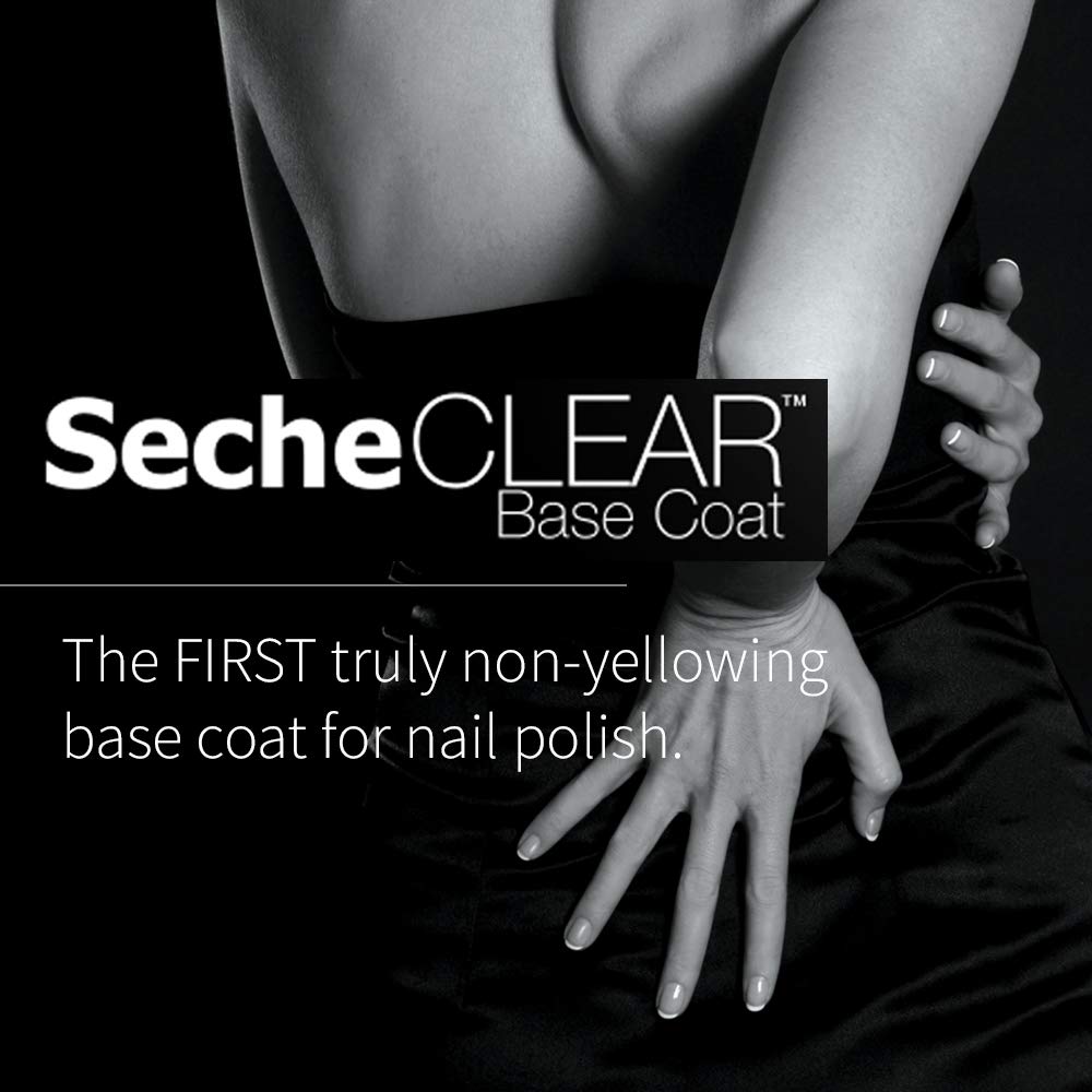 Seche Clear Base Coat sin formaldehído y sin tolueno protege las uñas.