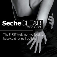 Seche Clear Base Coat sin formaldehído y sin tolueno protege las uñas.