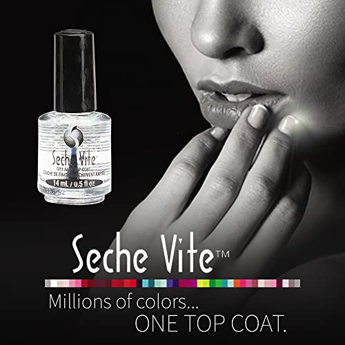 Seche Vite esmalte transparente con brillo resistente para uñas