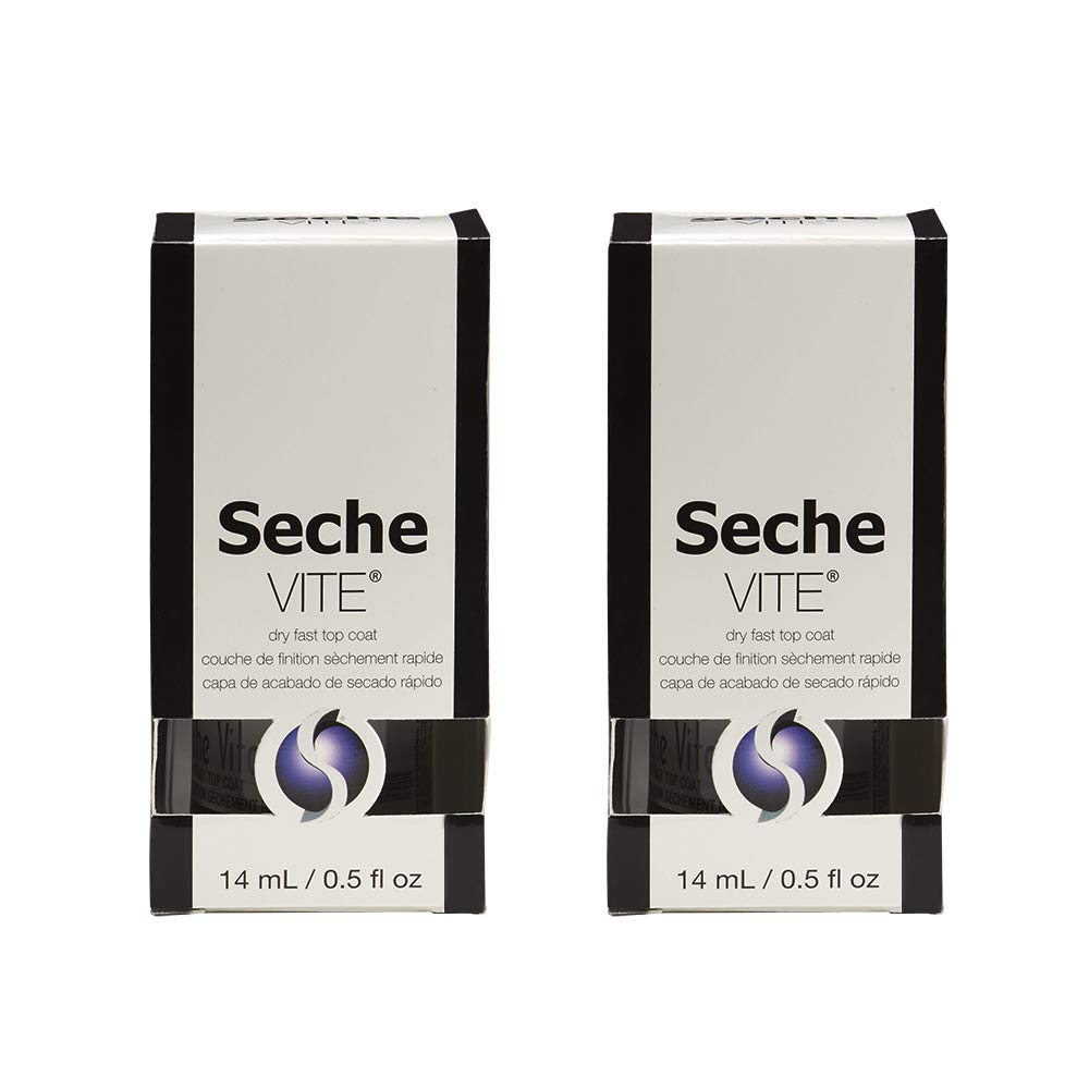 Seche Vite pack dos frascos, ideal para mantener manicura lista.