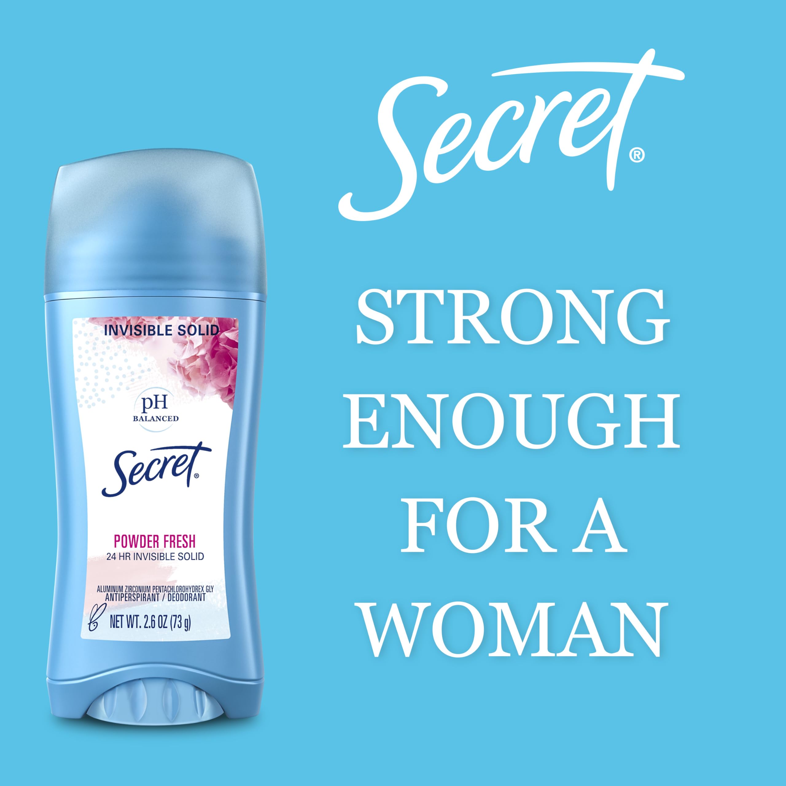 Secret empaque doble, perfecto para casa o viaje.