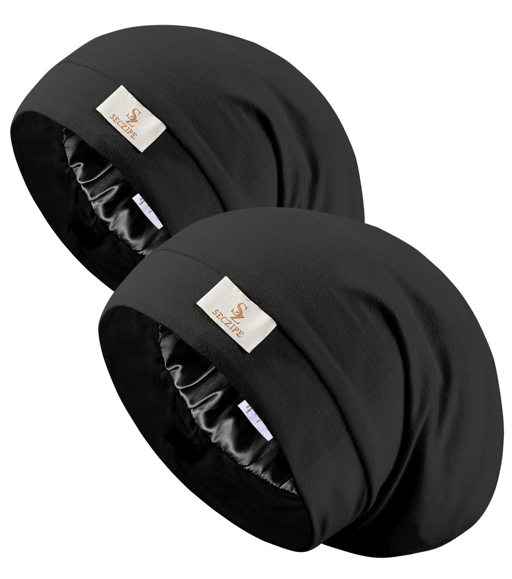 Gorro SECZIPE de seda satén para dormir con ajuste cómodo.