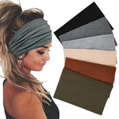 Sefiinh cinta para cabello ancha bohemio, ideal para mantener el cabello recogido durante entrenamientos.