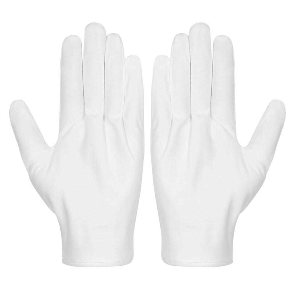Guantes Selizo de algodón 3 pares, blancos, para uso diario.