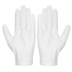 Guantes Selizo de algodón 3 pares, blancos, para uso diario.