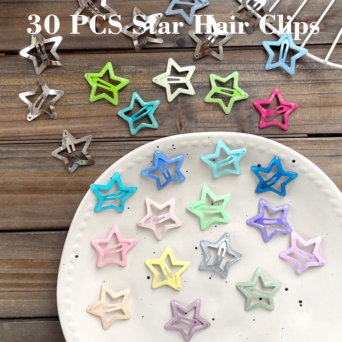 Seneeel accesorios de cabello estrellas para mujeres, diseño elegante y práctico