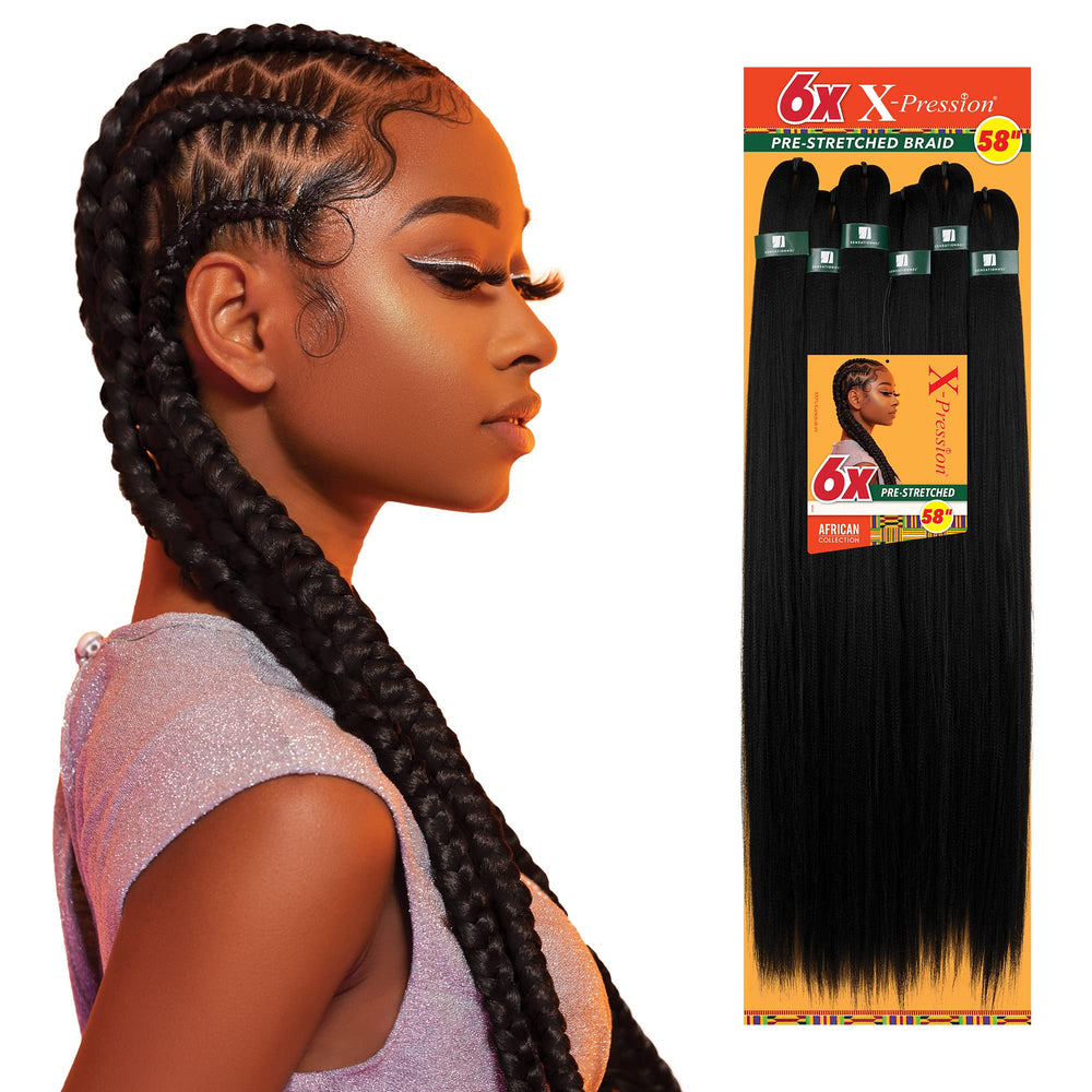 Sensationnel X-Pression textura-yaki suave para cabello trenzado.