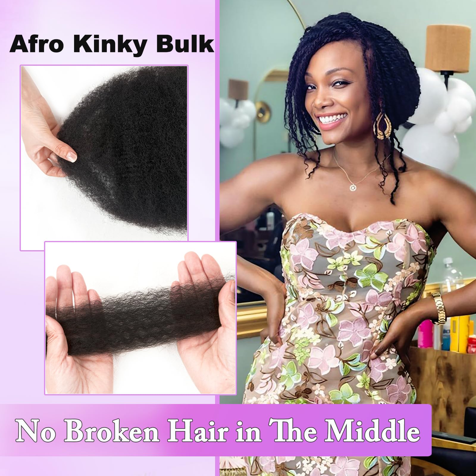 Serreal bundle used for mini twists, showcasing versatile styling options.
