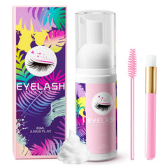 Setgnur Lash Shampoo en botella de 60 ml para limpieza suave de pestañas