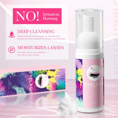 Setgnur Lash Shampoo cepillo limpieza para pestañas