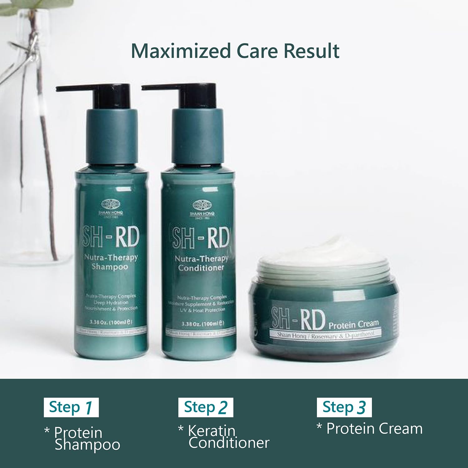 SH-RD Crema de Proteína: protege durante el planchado con mayor hidratación.