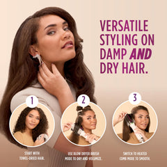Shark SmoothStyle seca el cabello con cepillo para volumen.