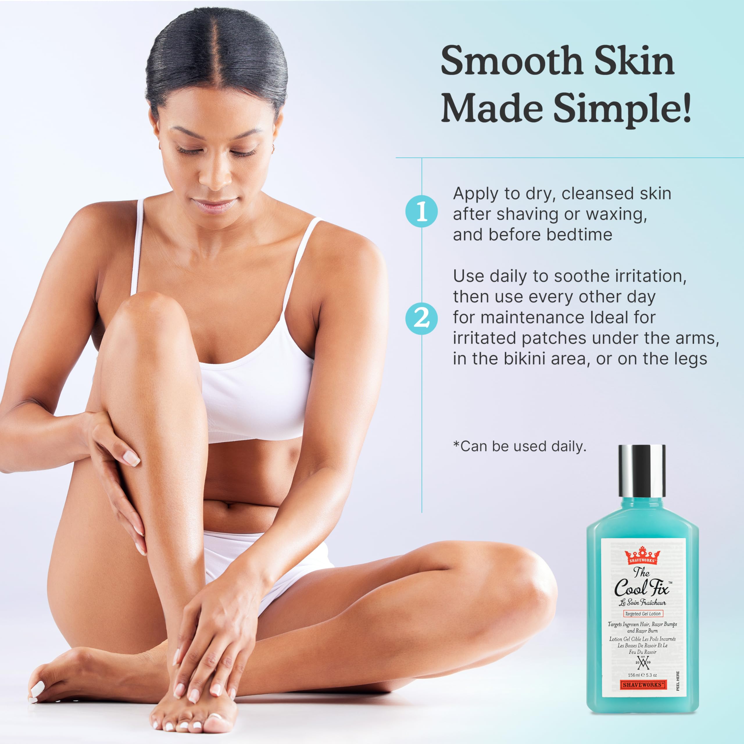 Shaveworks The Cool Fix, absorción ligera sin dejar sensación grasa.
