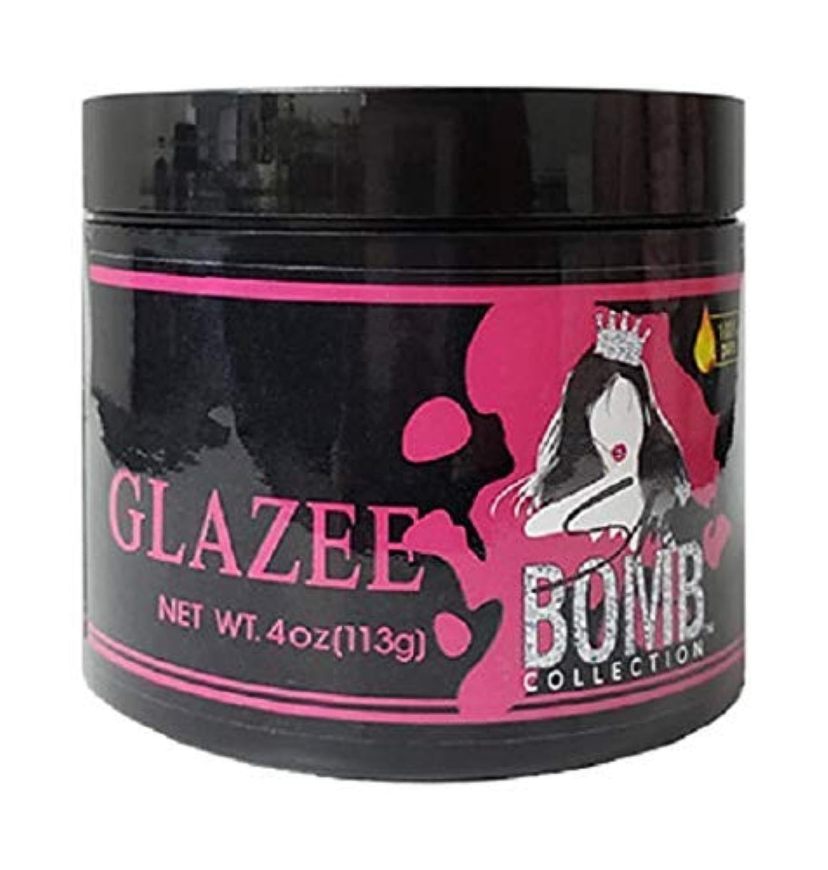 Glazee de She is Bomb para bordes: brillo suave y sellado de humedad.