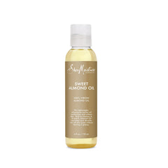 SheaMoisture Aceite corporal de almendra dulce en botella elegante para hidratación suave.