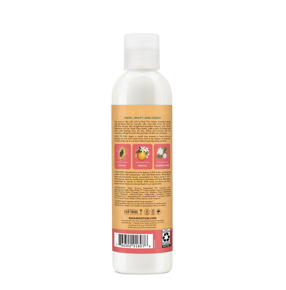 Definición de rizos con SheaMoisture Gel Leche Papaya Neroli, control del frizz