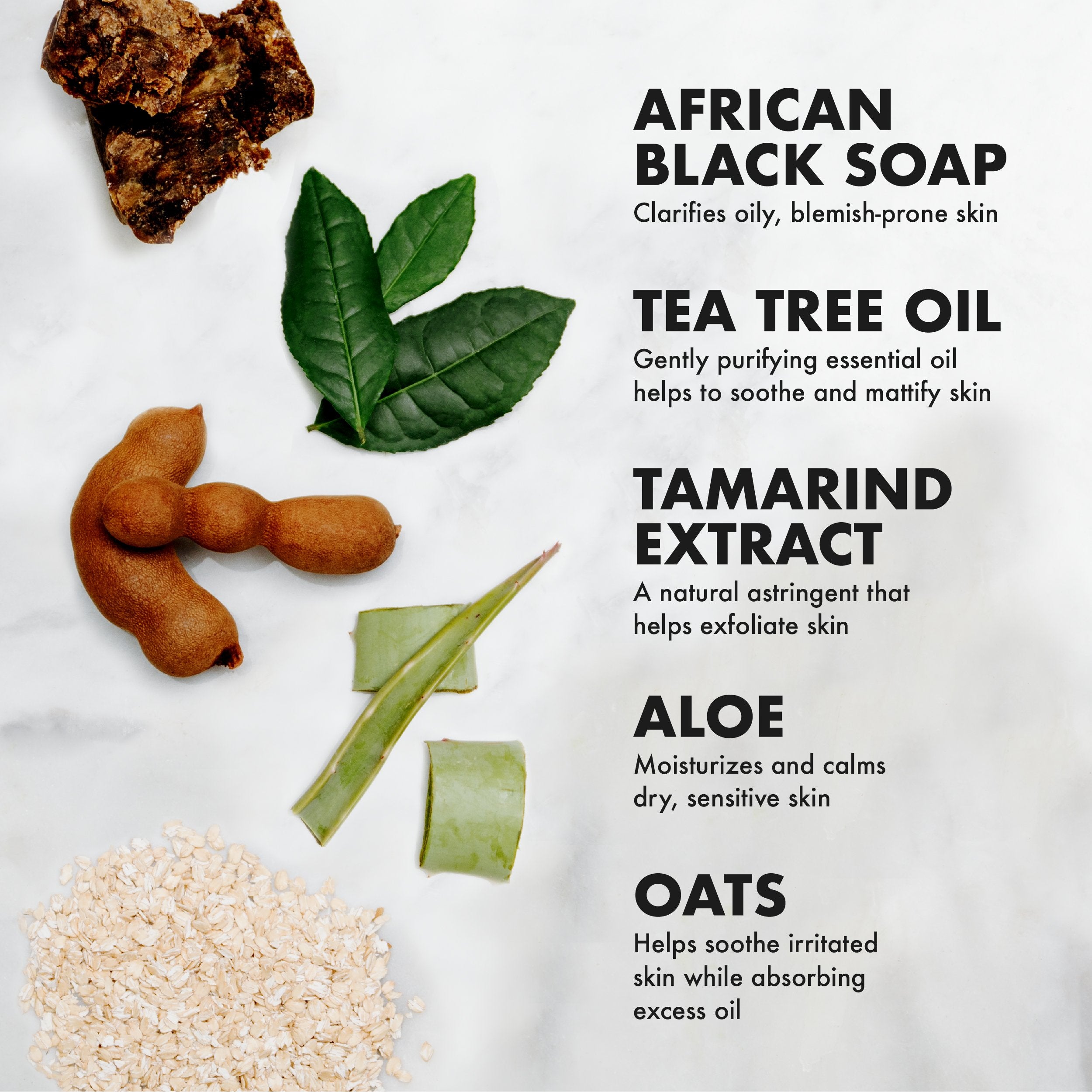 Ingredientes africanos de SheaMoisture para limpieza suave