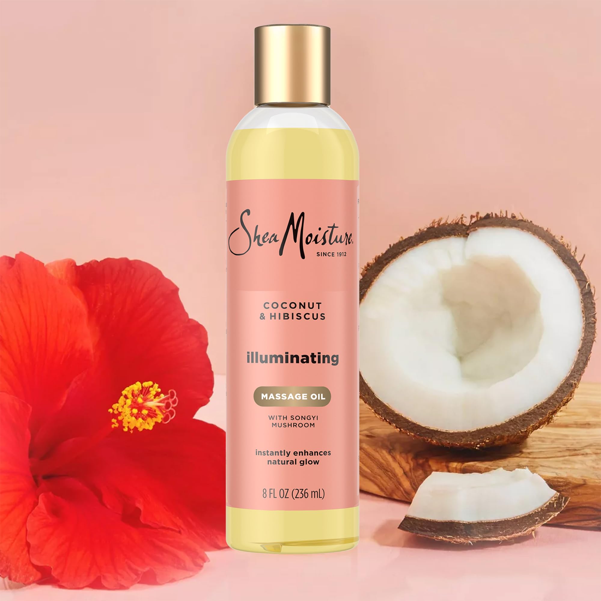Fórmula con manteca de karité de comercio justo y hibisco.