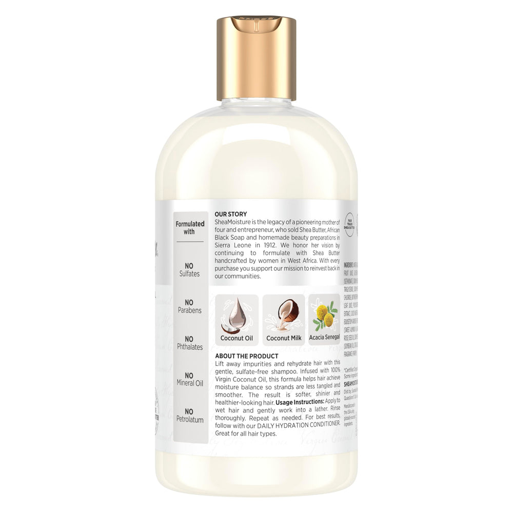 Espuma cremosa de SheaMoisture para cabello suave y manejable