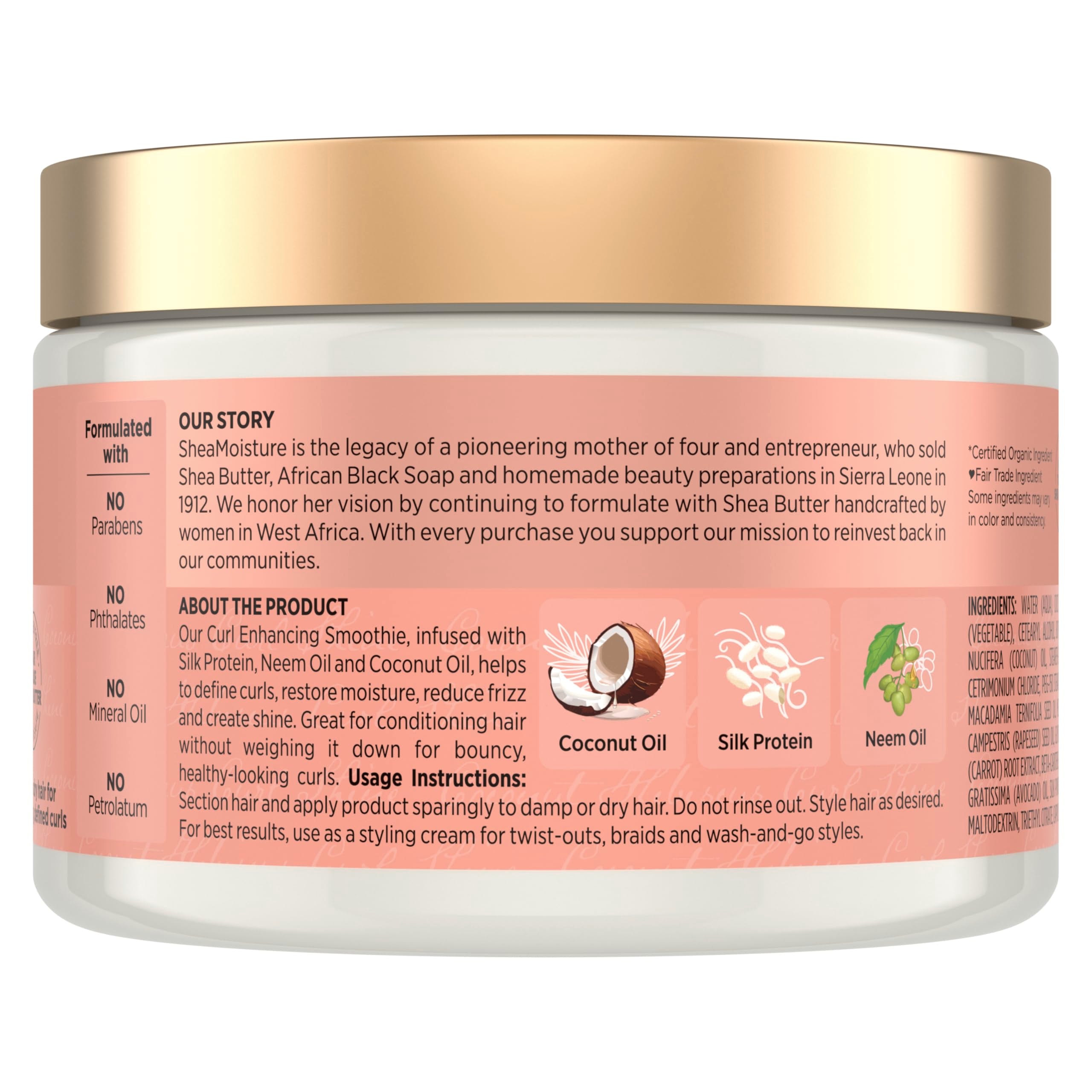 SheaMoisture Smoothie textura-seda, suaviza rizos y aporta brillo