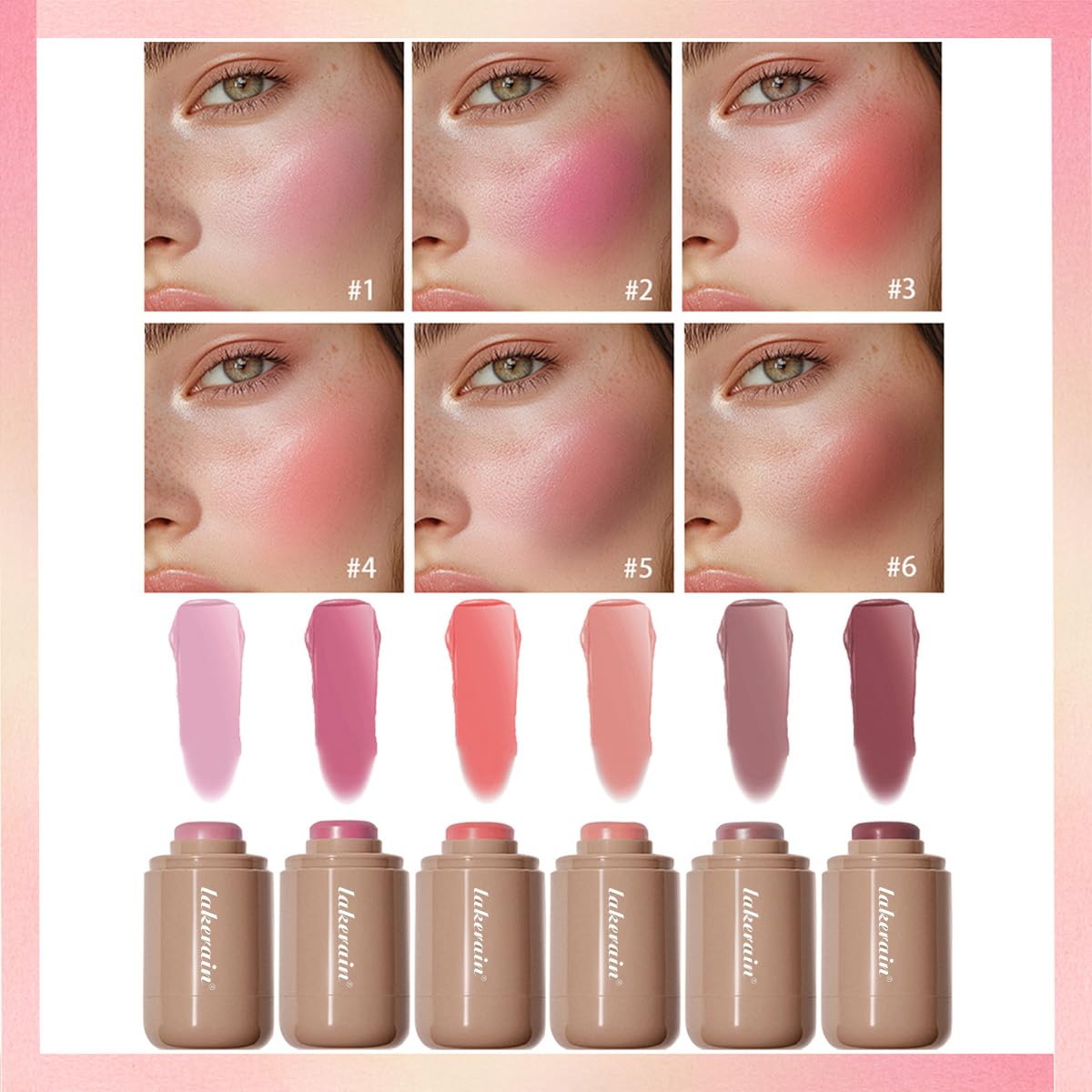 SHEEYOON crema blush stick deslizamiento cremoso para uso diario