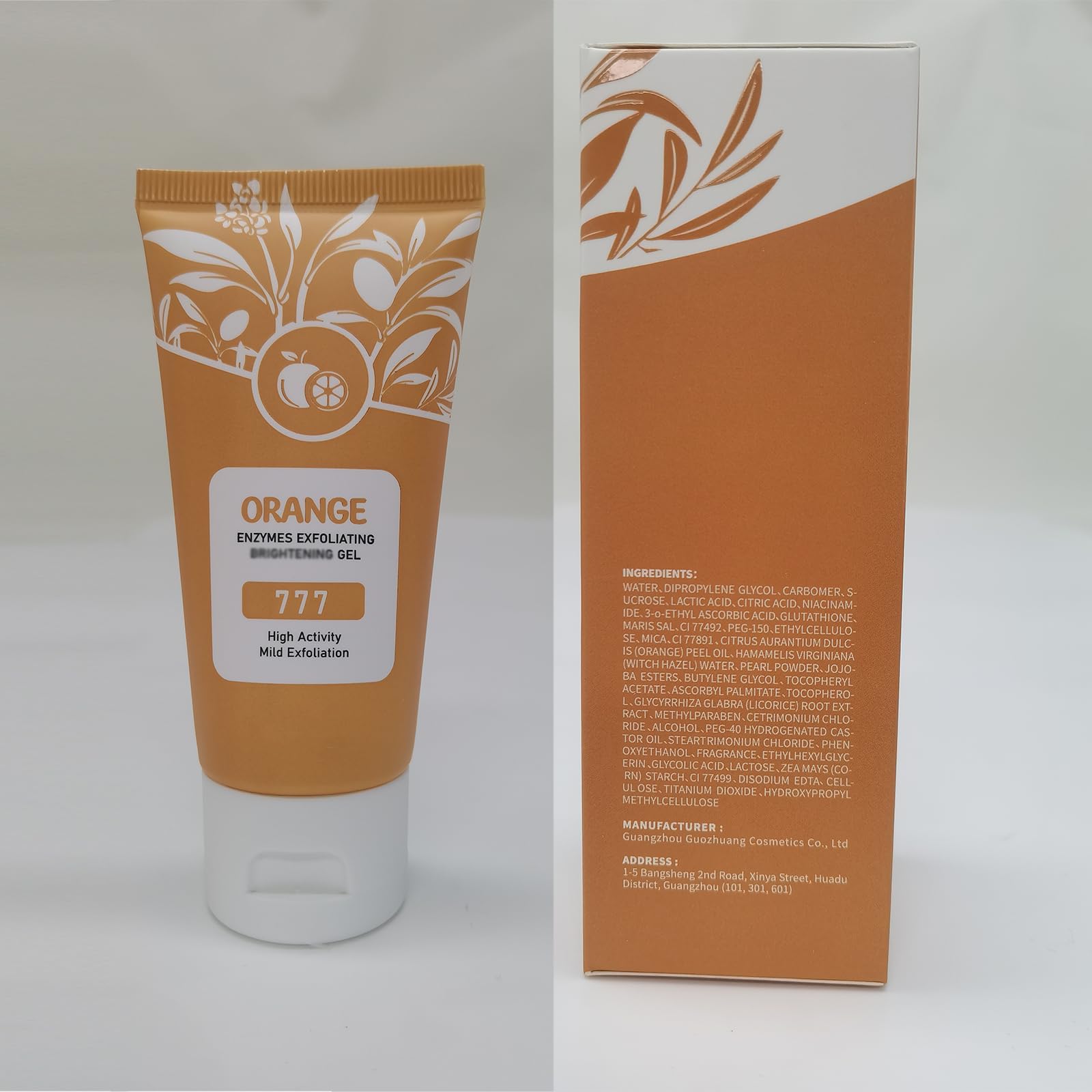Sheghy 2PC set displayed for face and body care