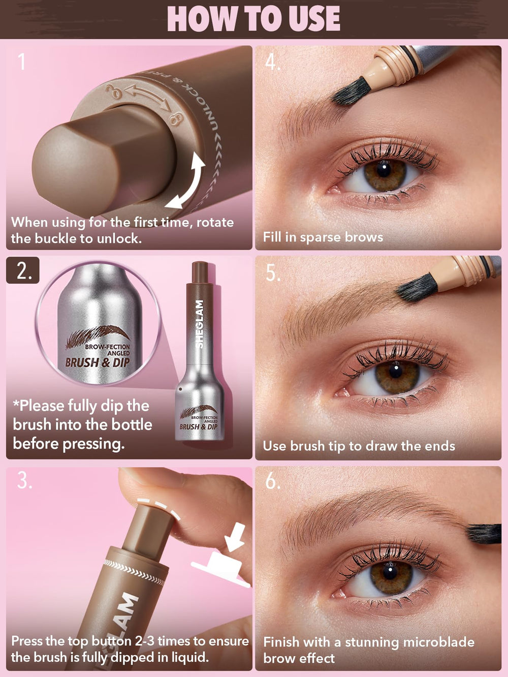 SHEGLAM Brow-Fection cejas libres de crueldad para retoques
