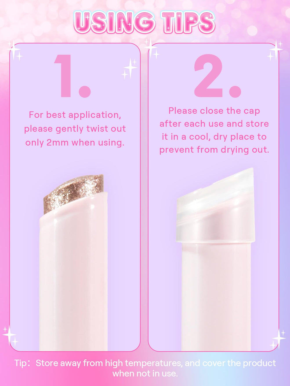 SHEGLAM aplicación rápida para ojos con acabado iluminador.