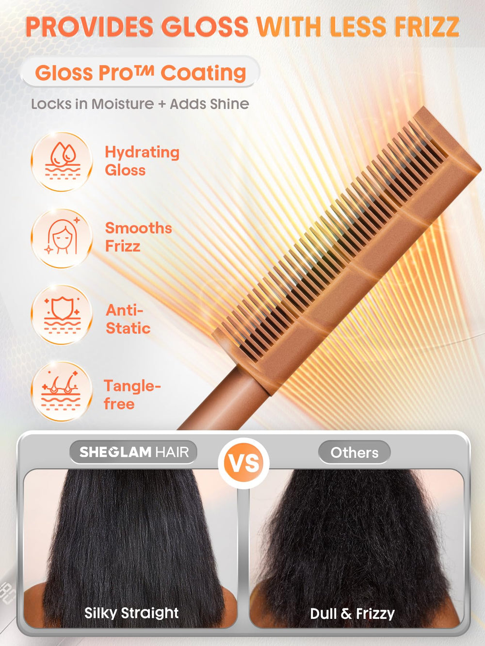 SHEGLAM diseño ligero de 295 mm para uso cómodo