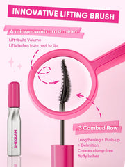 SHEGLAM Lashlighter: resistente al agua para uso diario y acabado estable.