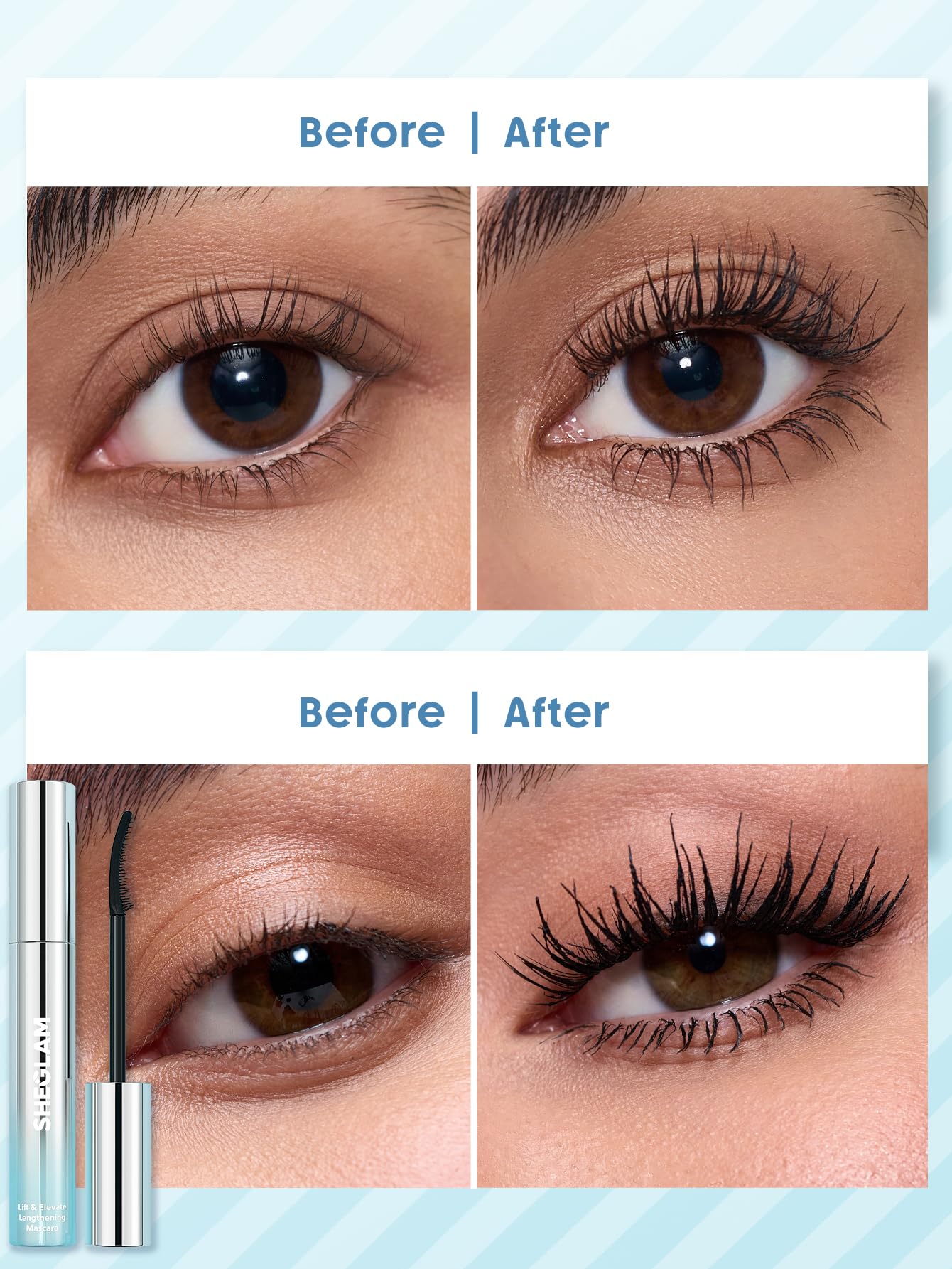 SHEGLAM Lift & Elevate alargamiento ajustable para look sutil o dramático