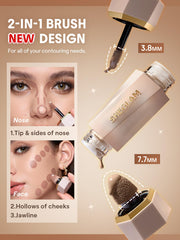 SHEGLAM Precision Sculpt Duo-Stone textura sedosa que se difumina fácilmente.