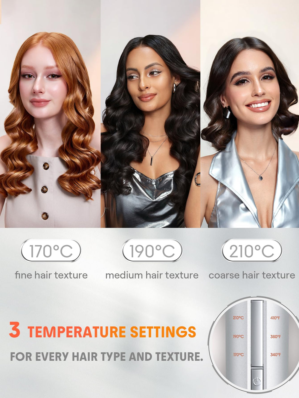SHEGLAM rizos brillantes con rizador automático de 1 pulgada