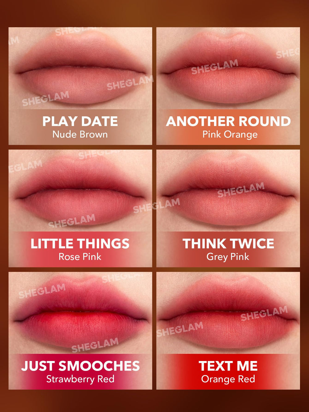 SHEGLAM Soft Haze Lip Blur envase ergonómico para un uso diario.