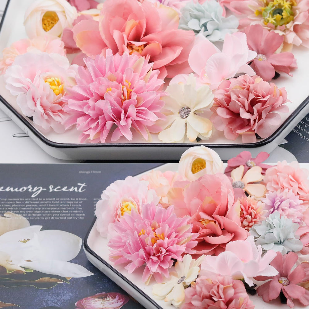 Accesorios florales SHEHARUHI para peinados, 11 formas, estilo único y color vivo.