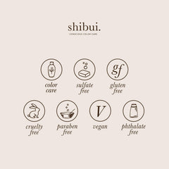 SHIBUI Aceite Reponedor: fórmula sin sulfatos para un cabello limpio y suave.
