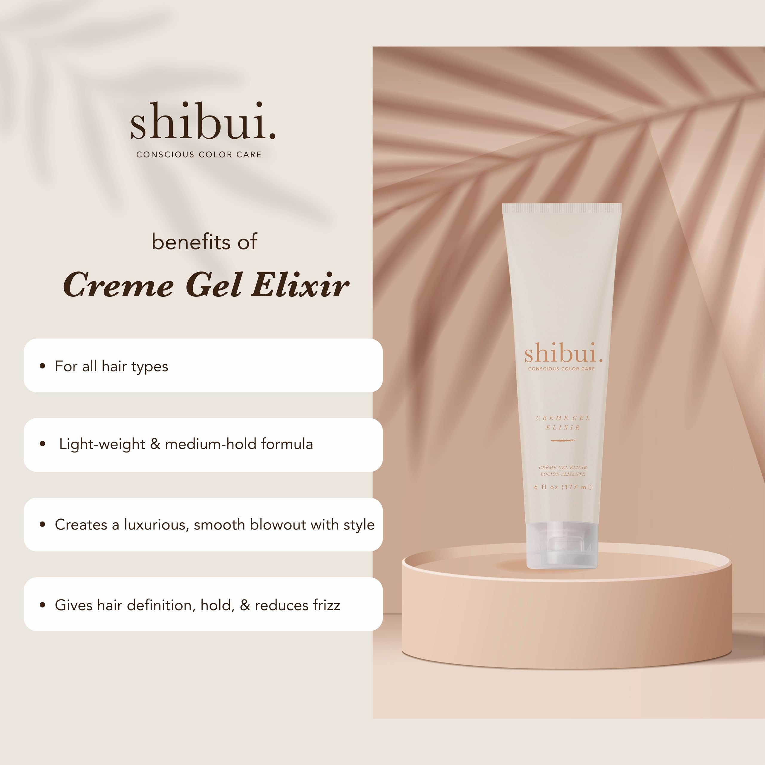 SHIBUI Creme Gel Elixir aplicación con la mano para definir rizos sin frizz
