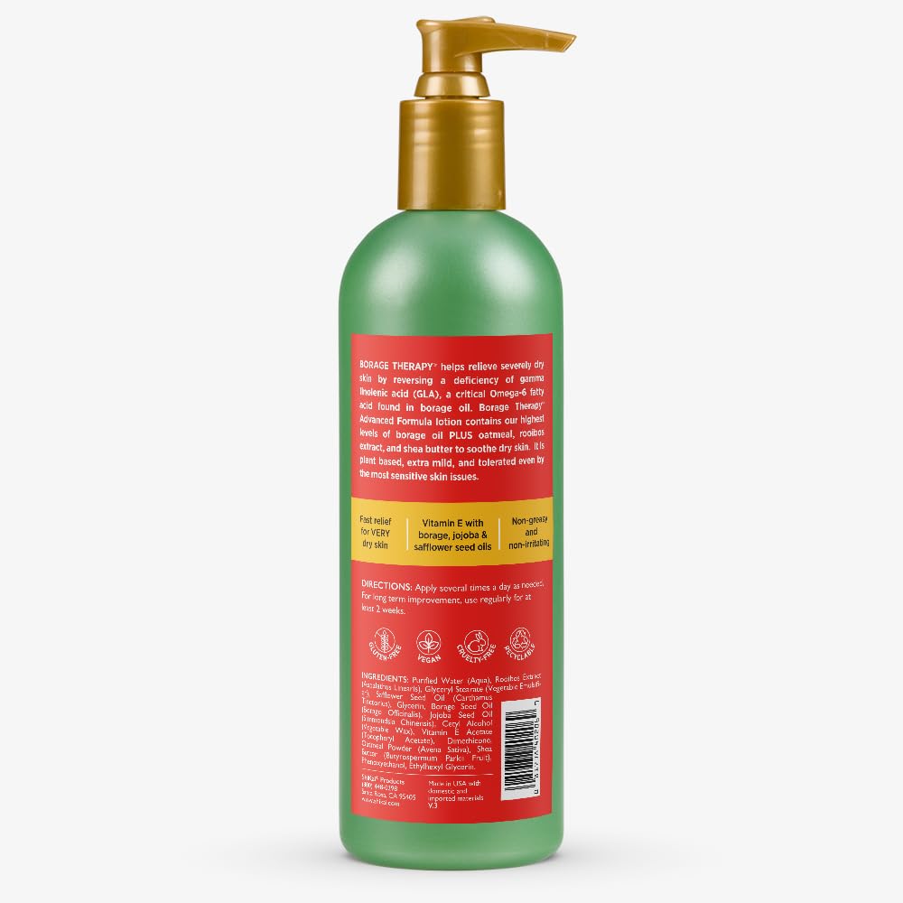 ShiKai Borage Therapy vitamine E rooibos: protection douce et hydratation durable.