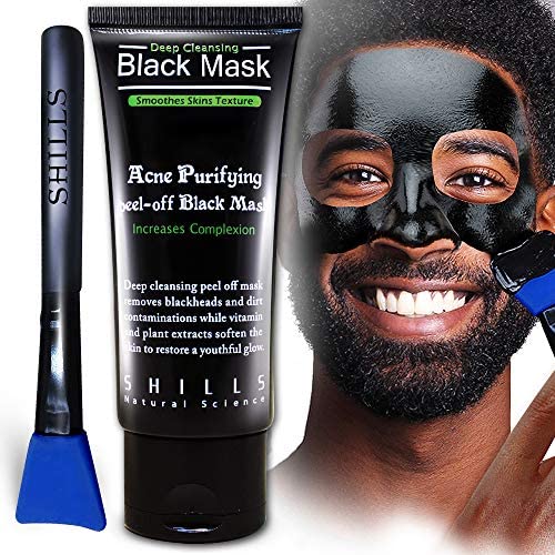SHILLS mascarilla de carbón para hombres; control de brillos y piel fresca.