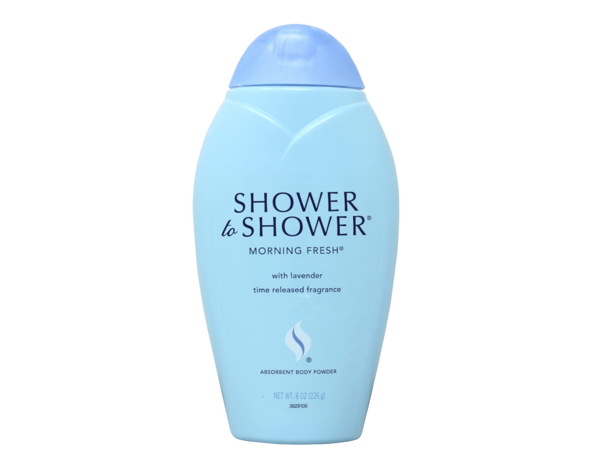 Shower To Shower Morning Fresh fragancia lavanda liberada temporalmente para frescura duradera.