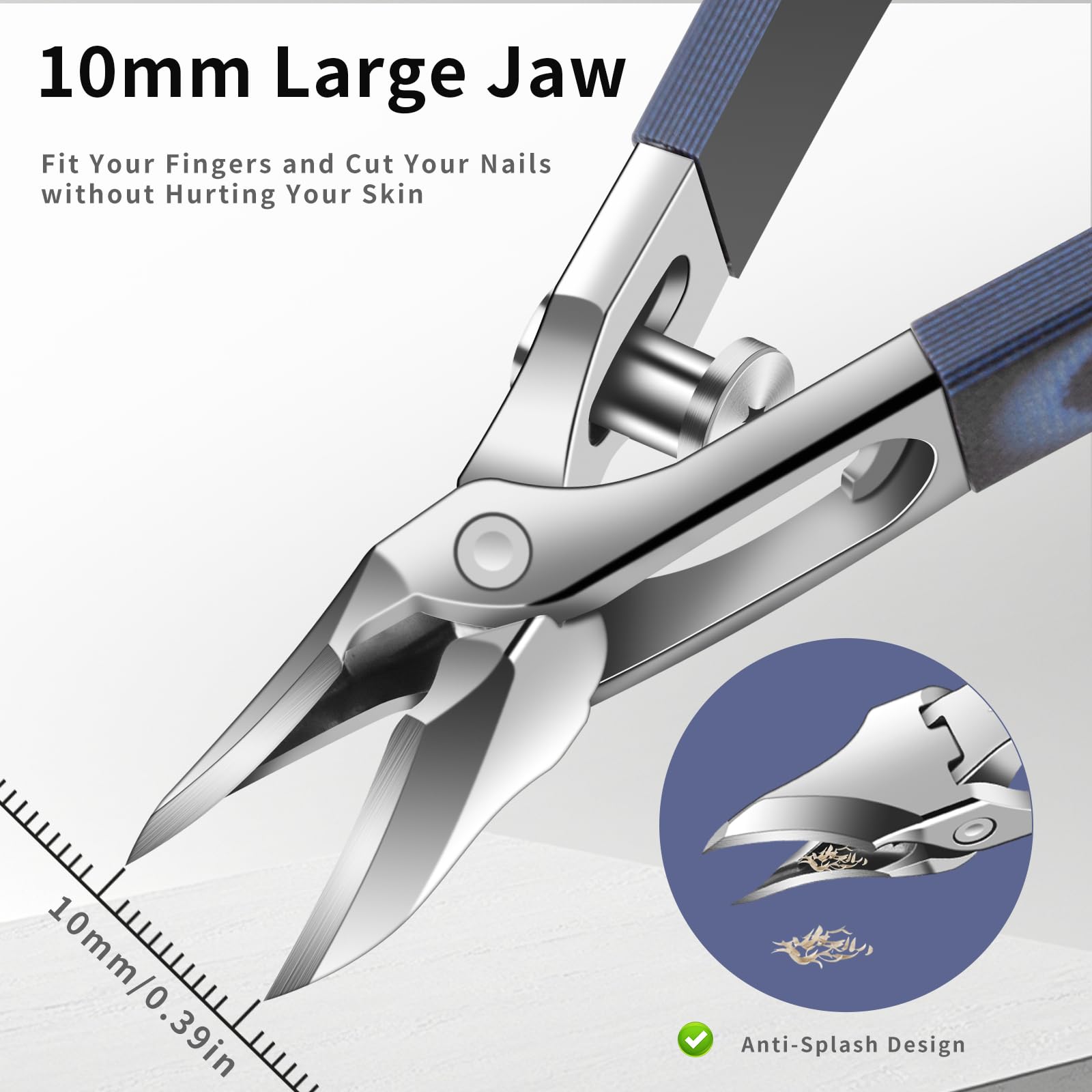 Mango ergonómico antideslizante de ShuangZ.X para control durante el recorte.