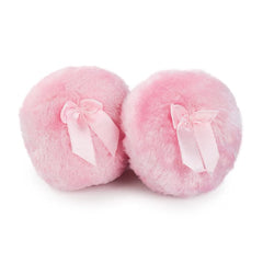 Shuiniba puff corporal grande rosa, suave para aplicar polvo con delicadeza.