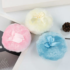 Shuiniba puff rosa para rostro y cuerpo, suave para piel sensible.